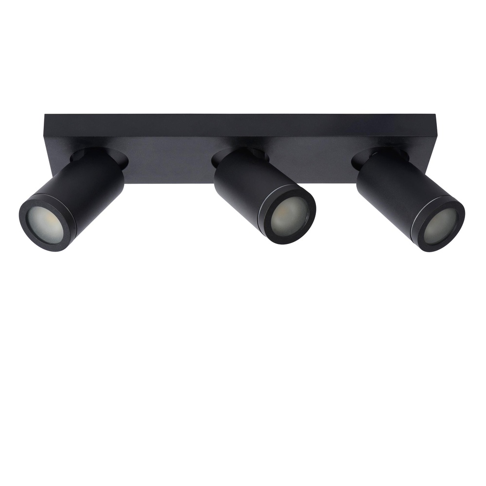 Lucide PlafondspotTaylor IP44 3-lichts zwart - 09930/15/30